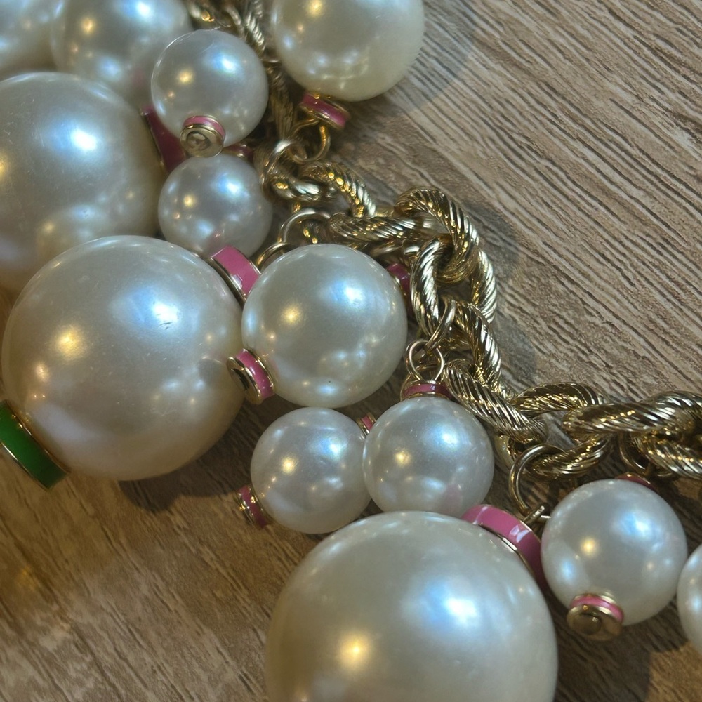 Lilly Pulitzer Pearl and Goldtone Bracelet